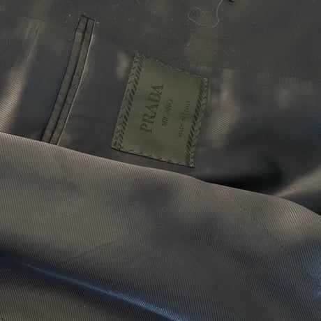 prada black set up suit 46