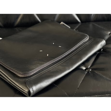 maison margiela large size leather clutch bag