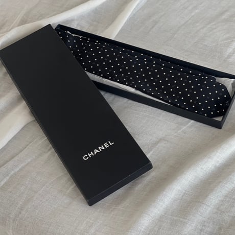 chanel 2023ss “coco” logo neck tie