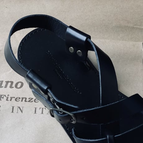 新品 hand made Italy leather sandal 41