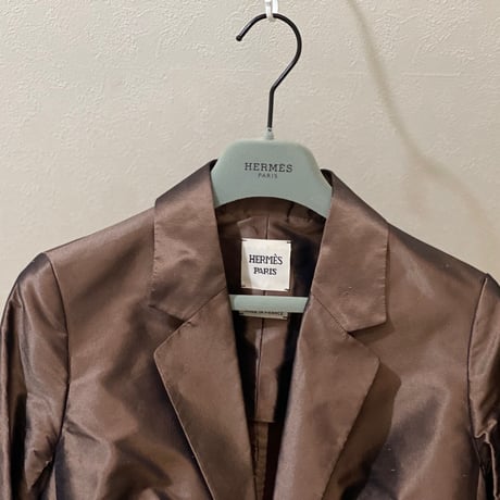 新品 hermes silk jacket