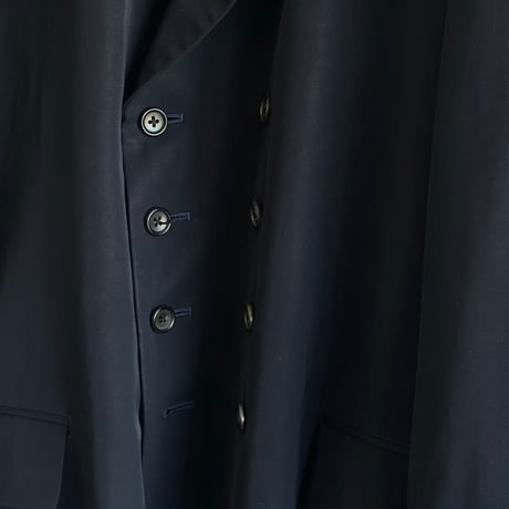 yohji yamamoto pour homme 8 button double jacket