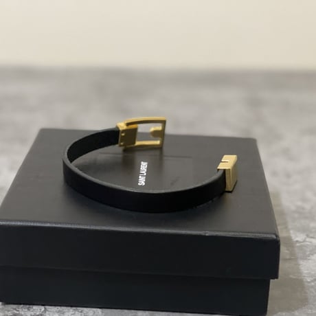 新品 saint laurent 2021ss leather bracelet