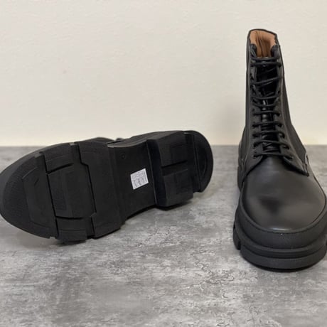 新品 made in Italy factory sample leather boots 44