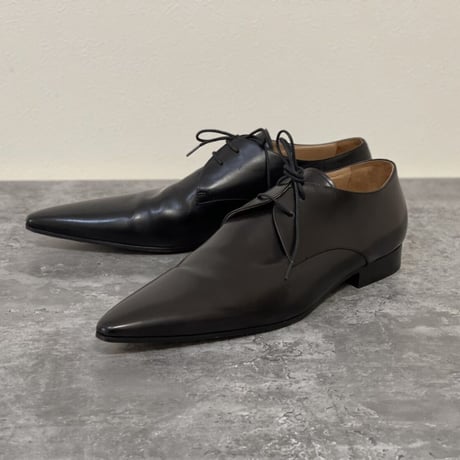 新品 maison margiela 2021ss leather dress shose