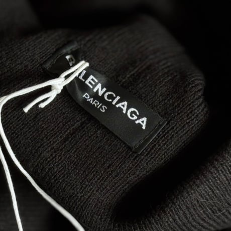 新品 balenciaga logo knit cap