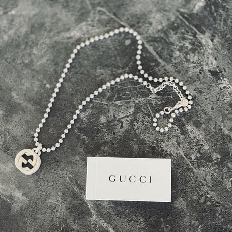 gucci interlocking G silver necklace