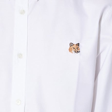 新品 maison kitsune 2024ss fox shirt white 39