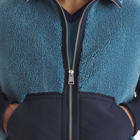 新品 maison kitsune fleece blouson