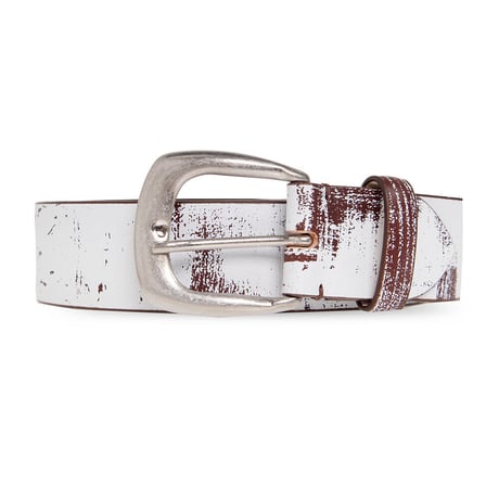 新品 maison margiela 2022aw "penki" leather belt