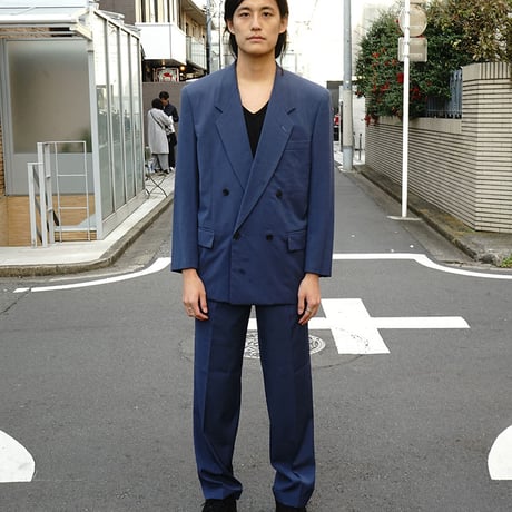 Christian Dior doubole set up suit blue