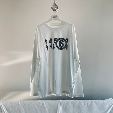 新品 mm6 maison margiela 2023 over size logo tops S