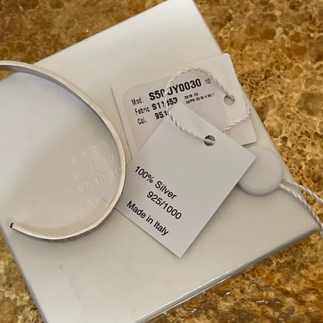 新品 maison margiela 2019aw silver bangle