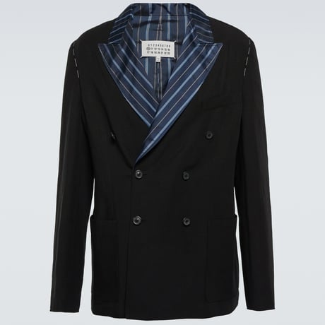 新品 maison margiela double linen jacket