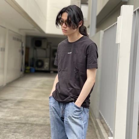 新品 calven klein 2022ss organic cotton tops black M