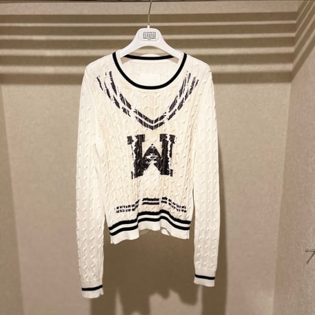 新品 maison margiela 2020ss reverse logo knit XS