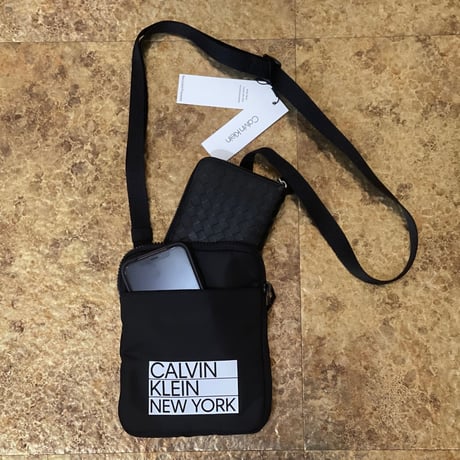 新品 calvin klein 2021ss logo shoulder bag