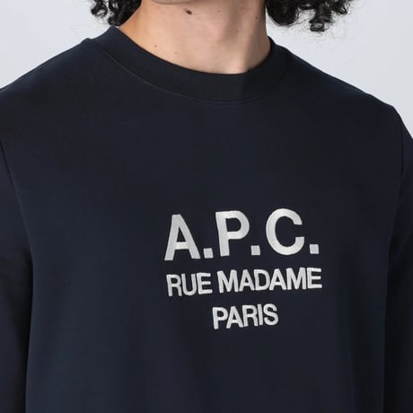 新品 apc 2024ss logo sweat black