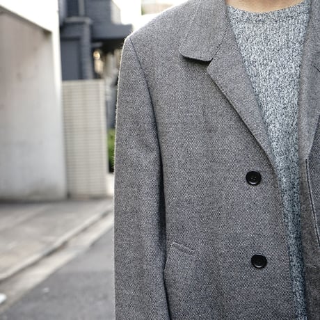 LANVIN cashmere×mink Chesterfield coat