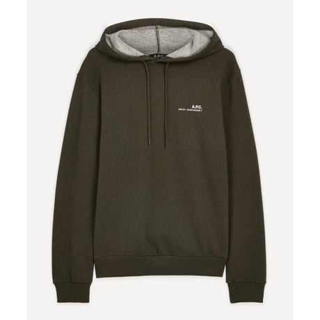 新品 apc 2024ss item logo sweat khaki green