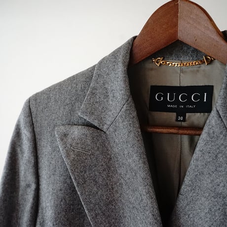 未使用 Gucci cashmere double jacket