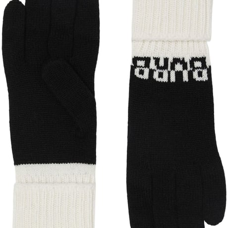 新品 burberry 2022aw logo Intarsia cashmere gloves