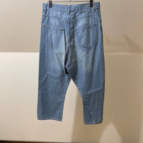 新品 mm6 maison margiela 2019ss light oz wide denim