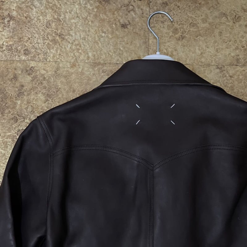 新品 maison margiela 2021aw leather jacket 46 | r