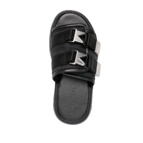 新品 bottega veneta leather platform sandals 43