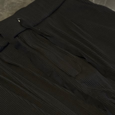 factory sample pleats wide pants black