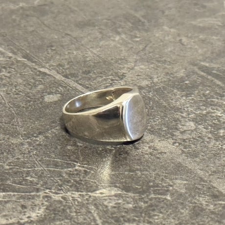 factory sample sterling silver 925 signet "oval" 14号