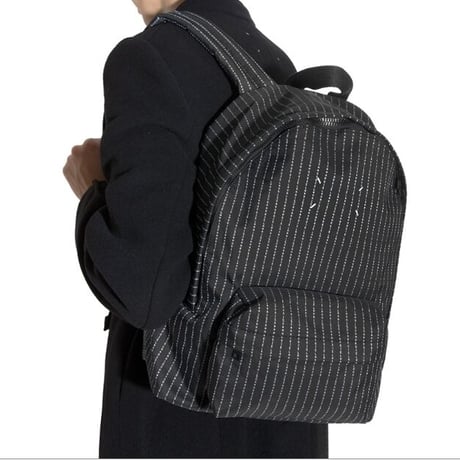 新品 maison margiela 2020aw logo back pack black
