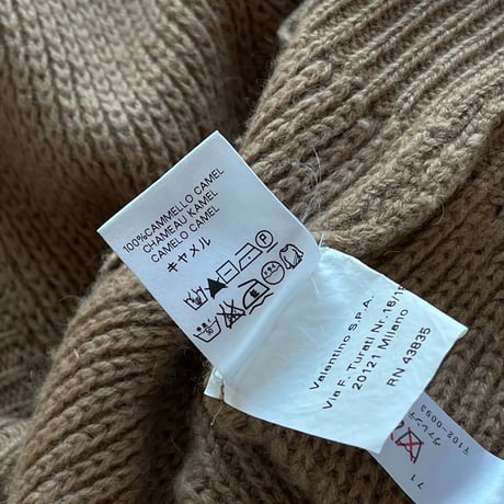 valentino camel hair cardigan