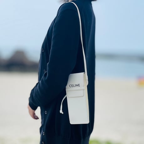 新品 celine 2023 leather shoulder pouch