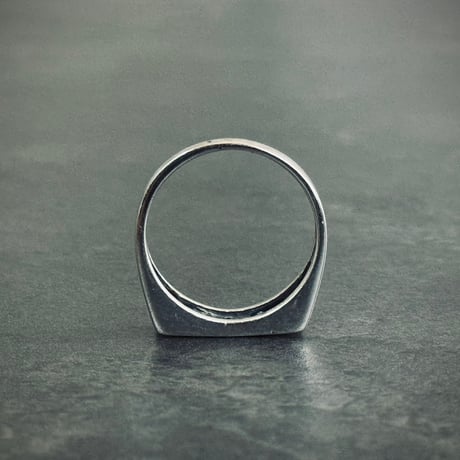 "atelier sample" sterling silver 925 signet ring "square” 14号