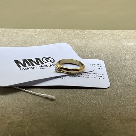 新品 mm6 maison margiela 2019aw ring gold