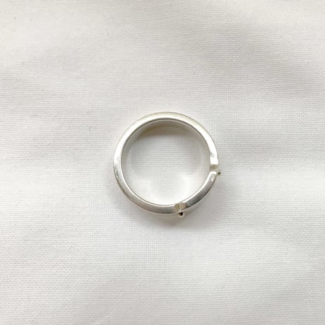 未使用 gucci logo plate silver ring 17号