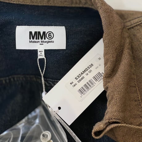 新品 mm6 maison margiela 2020aw reversible denim jacket 40