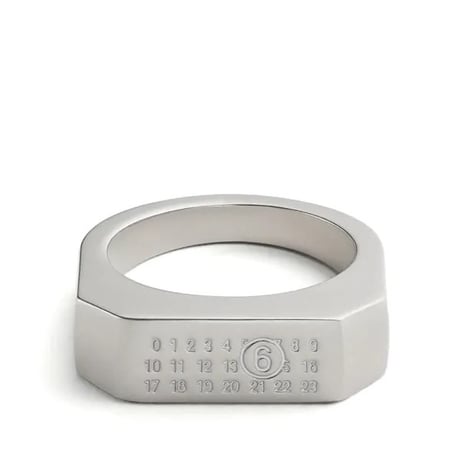 新品 mm6 maison margiela 2025ss number signet ring