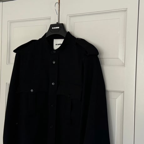 jilsander collarless coat 40
