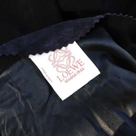 LOEWE leather double jacket