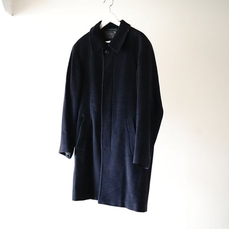 BURBERRY cashmere wool coat  navy