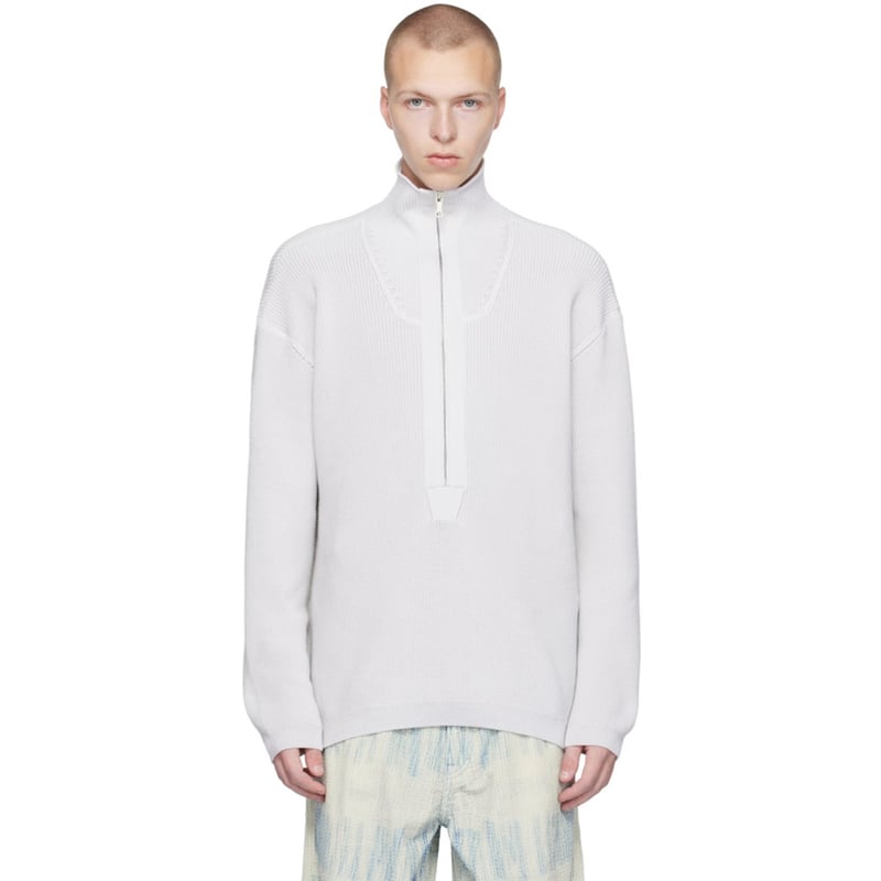 OUR LEGACY パッチワークニット 48 新品 our legacy 2023aw half zip knit 48 | requality