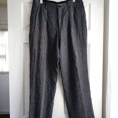 issey miyake tack wide trousers