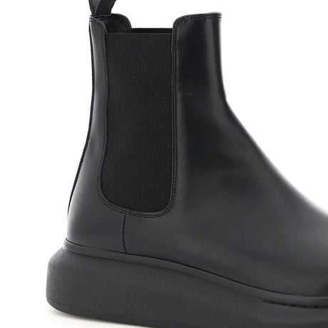新品 alexander mcqueen leather boots