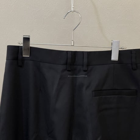 新品 mm6 maison margiela 2020aw wool flare black trousers