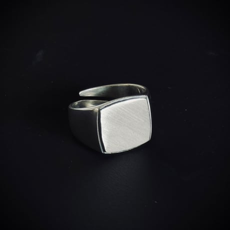 【price down】factory sample silver 925 square signet ring