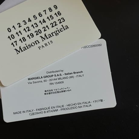 【新品 BOX付】maison margiela leather wallet