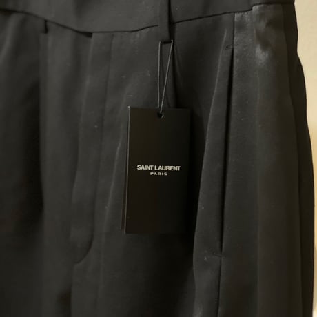 新品 2019aw saint laurent paris side line tuxedo trousers 42