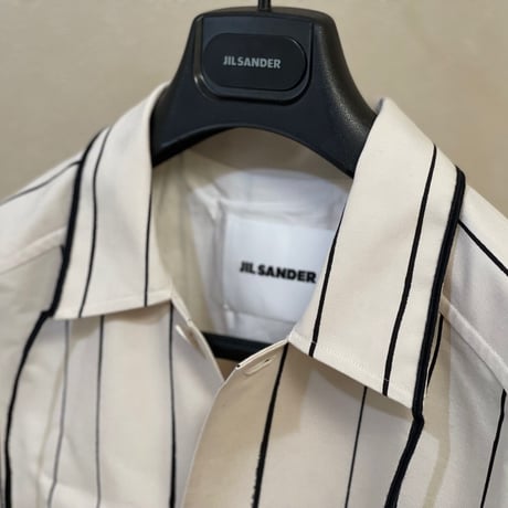 新品 jilsander 2020ss over size stripe shirt coat 42
